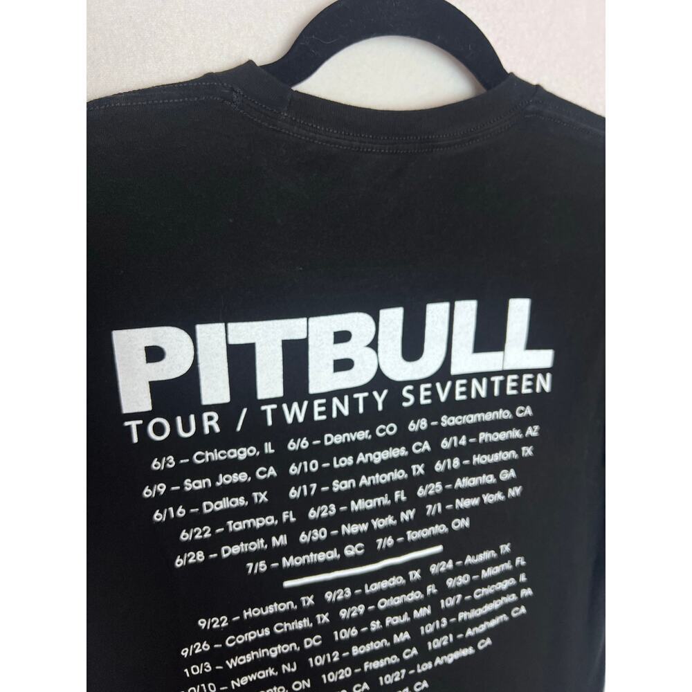 Pitbull Tour 2017 Short Sleeve Black T-Shirt Size Small - Picture 6 of 6